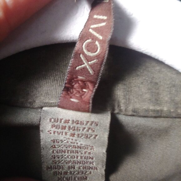 XCVI Womens Military Green Utility Full Zip Grunge Gorpcore Jacket M Stretch - Picture 12 of 12